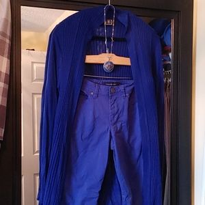 Cropped Pants and Cardigan